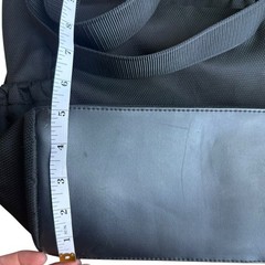 Tumi Tote Bag Black Business Travel Carry Heavy Nylon Magnetic Closure 15x12x5