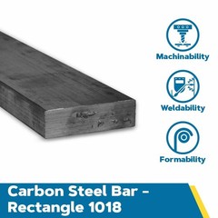 1018 Carbon Steel Rectangular Bar Cold Rolled Mill Finish ASTM A Solid