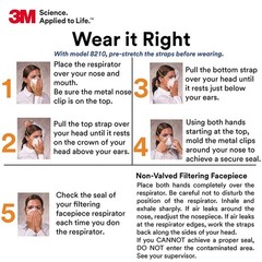 3M 8210 N95 Disposable Respirator Dust Mask | Case of 160 Masks | EXP 7/25 | New