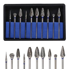 Tungsten Carbide Cutter HP Kit Dental Beauty Burs Lab Drill Polisher Tool 10 Pcs