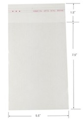 1000 pcs 5.5″x7.5″ Resealable Poly Bags Transparent OPP Bag Self Adhesive Seal