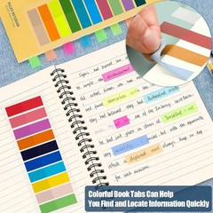 Sticky Tabs 500/2400 Book Tabs for Page Markers Transparent Annotation supplies