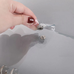 Transparent Color Plastic Clip File Folder A5/A6/Notebook Loose Leaf Ring Binder