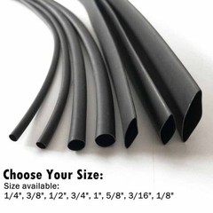1-10 ft Marine Insulation 3:1 Ratio Heat Shrink Tubing Cable Sleeve Wire Wrap