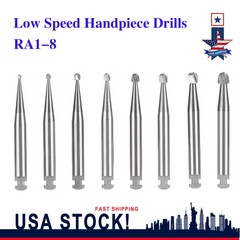 Dental Round Latch Carbide Burs RA 1 2 3 4 5 6 7 8 SANDENT Fit Slow Low Speed