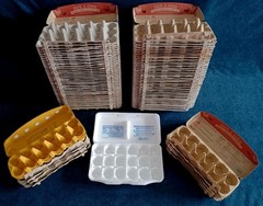 Empty Egg Cartons 95 Pulp Paper Cardboard Styrofoam Clean Arts Crafts Holds 1620