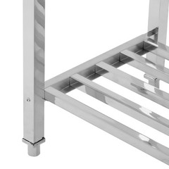 Folding Work Table Heavy Duty Stainless Steel for Kitchen Dining Restaurant