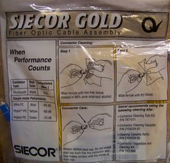 Siecor Gold Patch Cable Yellow -60db 1F SFC 8M~~AL309274