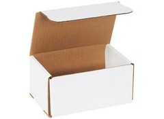 Pick Size & Pack White Corrugated Mailers Strong Folding Boxes Crush Resistant
