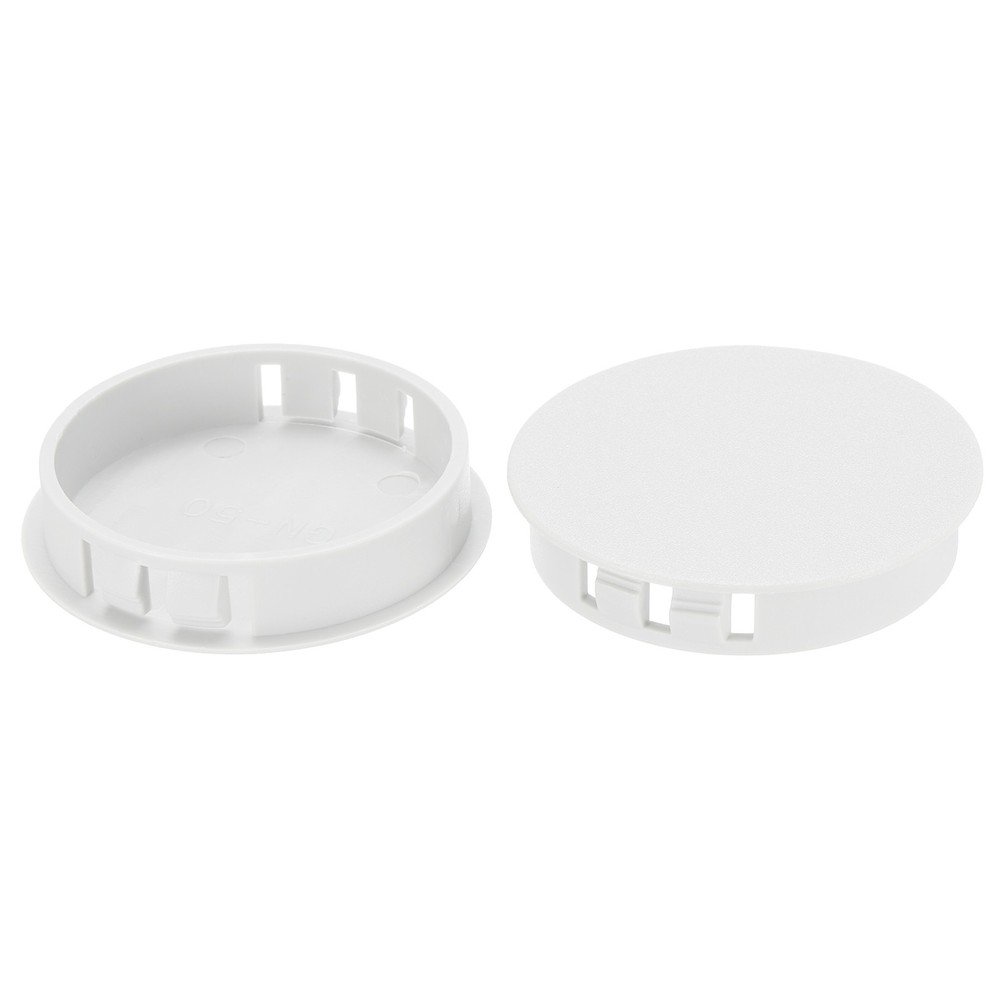 10 Pcs 45mm(1.8″) Plastic Hole Plugs Screw Hole Plug Snap Type Cover, White