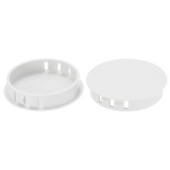 10 Pcs 45mm(1.8″) Plastic Hole Plugs Screw Hole Plug Snap Type Cover, White