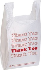 Plastic Bags Grocery Thank You 1000 T-Shirt Supermarket 11 ½ x 6 x 21″ Shopping