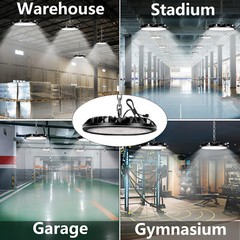 10Pack 200W Led UFO High Bay Light Industrial Commercial Factory Warehouse Light