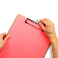 Recycled Wood Clipboards, Low Profile Clip, 6 Pack Clipboards, Letter Size (9…
