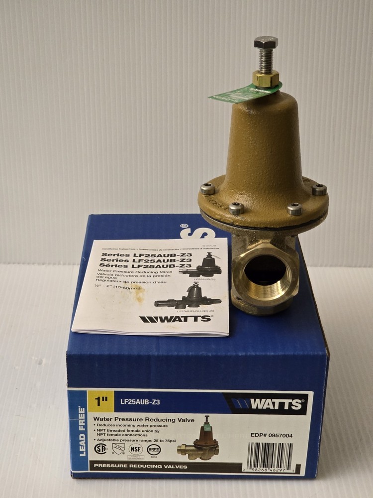 WATTS LF25AUB-Z3 1″ Water Pressure Reducing Valve 1-inch
