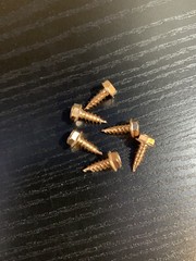 (100) 8 x 1/2” Copper Self Piercing Hex Washer Head Screw / Gutter Supply