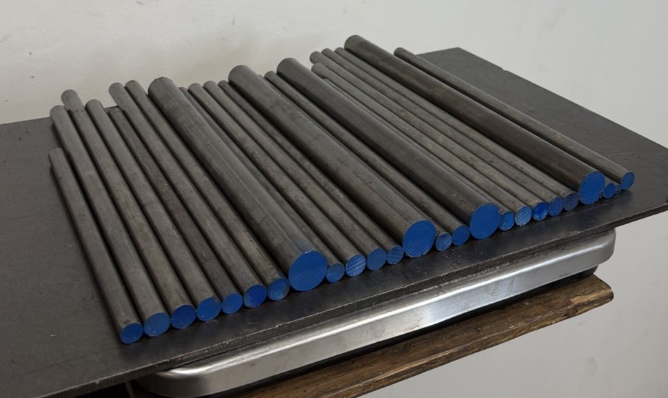 1144 Steel Round Bar Lot – Cold Drawn & Hot Rolled – 25 Pcs, 18.65 lbs