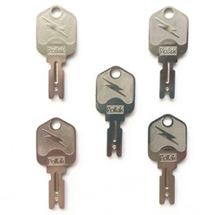 (5) Pollak OEM Forklift Ignition Keys Clark Crown Gradall Gehl Hyster Komatsu