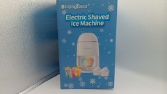 Snow Cone Shaved Ice Machine, Electric Ice Shaver Slushie Machine, White