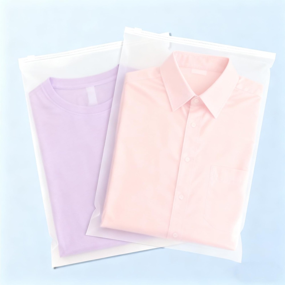 100Pcs Clothing Packaging Bags 10×13 Inch-Plastic Zipper Apparel Bags for Shi…
