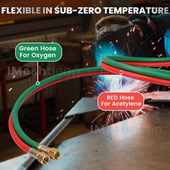 25/50/100 FT Oxygen Acetylene Hose 1/4 Inch Twin Welding Hose Cutting Torch Hose