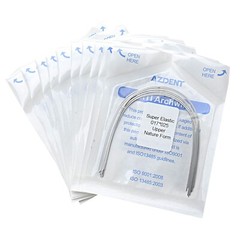 AZDENT Dental Orthodontic Super Elastic Niti Arch Wires Rectangular Ovoid/Nature