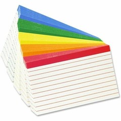 Esselte ESS04753 Color-Coded Index Cards 3×5 100 Pack Multicolor