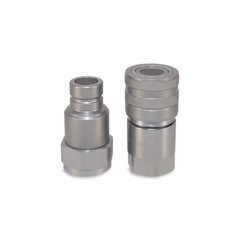 3/4″ Flat Face Hydraulic Quick Couplers Set – 3/4″ NPT Thread
