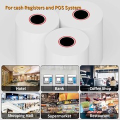 2-1/4″ x 50′ & 2 1/4″ x 85′ Thermal Credit Card Cash Register POS Receipt Paper