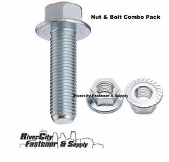 (6) M12-1.25 x 45 or M12x45 12mm x 45mm J.I.S. Small Head Hex Flange Bolt & Nut