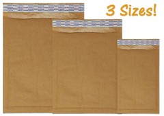 Brown Kraft 4×8, 5×9, 6×10, 8×12, 10×15 Padded Shipping Bubble Mailers Envelopes