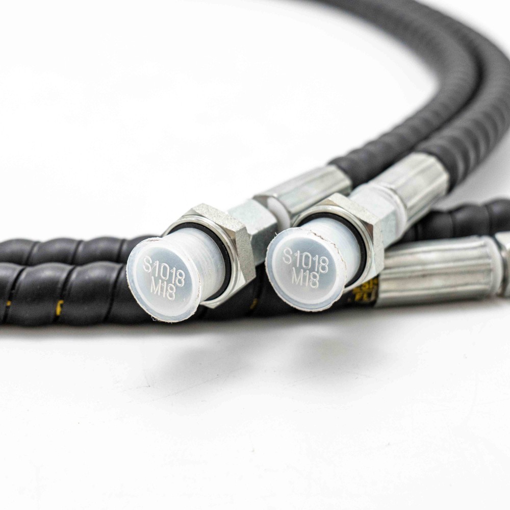 2Pcs 14H to 18ED Fitting Adapters Excavator Hydraulic Hose Pipe Thread Connector