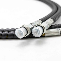 2Pcs 14H to 18ED Fitting Adapters Excavator Hydraulic Hose Pipe Thread Connector