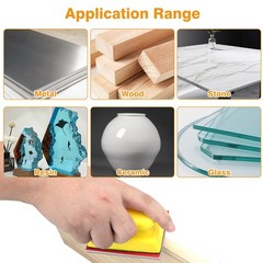24pcs 180-3000 Grit Sanding Sponge Foam Pads Wet Dry Sandpaper + Sander Block