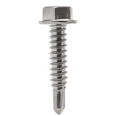 #6 Hex Washer Head Self Drilling Sheet Metal Tek Screws 410 Stainless Steel