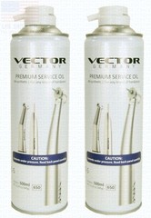 2 x Vector Premium Dental Handpiece Lubricant Spray All Synthetic Oil #VL-S