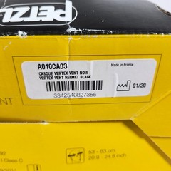 Petzl Vertex Vent Safety Helmet Black A010CA03 Made in France Size 53-63 cm NEW