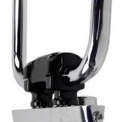 1.8″ Black Silver Straight Risers for Harley FXSB FXBR/S 1.25″ Ape Handlebars