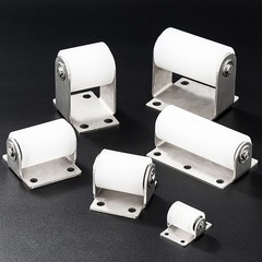 Perforated Bracket Guided Nylon Bearing Mobile Door Pulley Positioning Roller