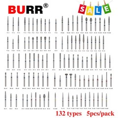 100pcs SANDENT Dental Diamond Burs For High Speed Handpiece Friction Grip 1.6mm