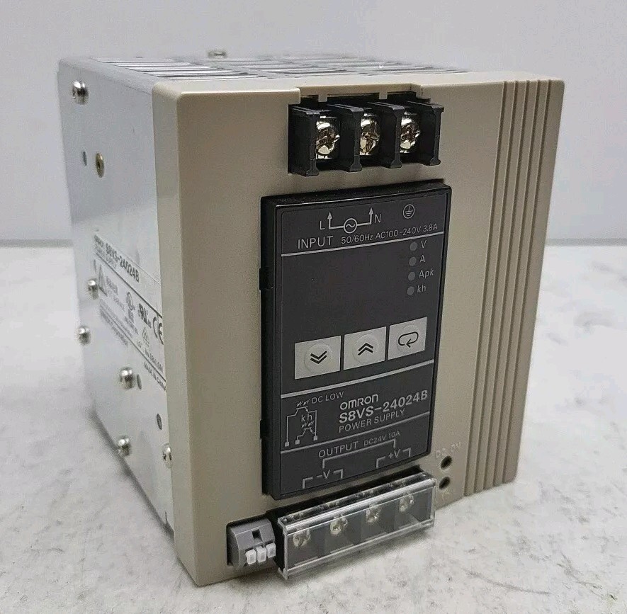 Omron S8VS-24024B Power Supply Input AC100-240V 3.8A Output 24VDC 10A *USED