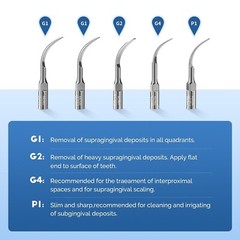 Dental Descaler Ultrasonic Piezo Scaler Handpiece Teeth Cleaning Machine &5 Tips