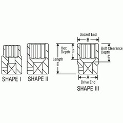 Grey Pneumatic 2130M 1/2″ Drive x 30mm Standard Impact Socket, 12 Point