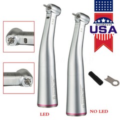 Dental 1:5 Optic LED Contra Angle Increasing Handpiece Fit NSK Electric Motor CE