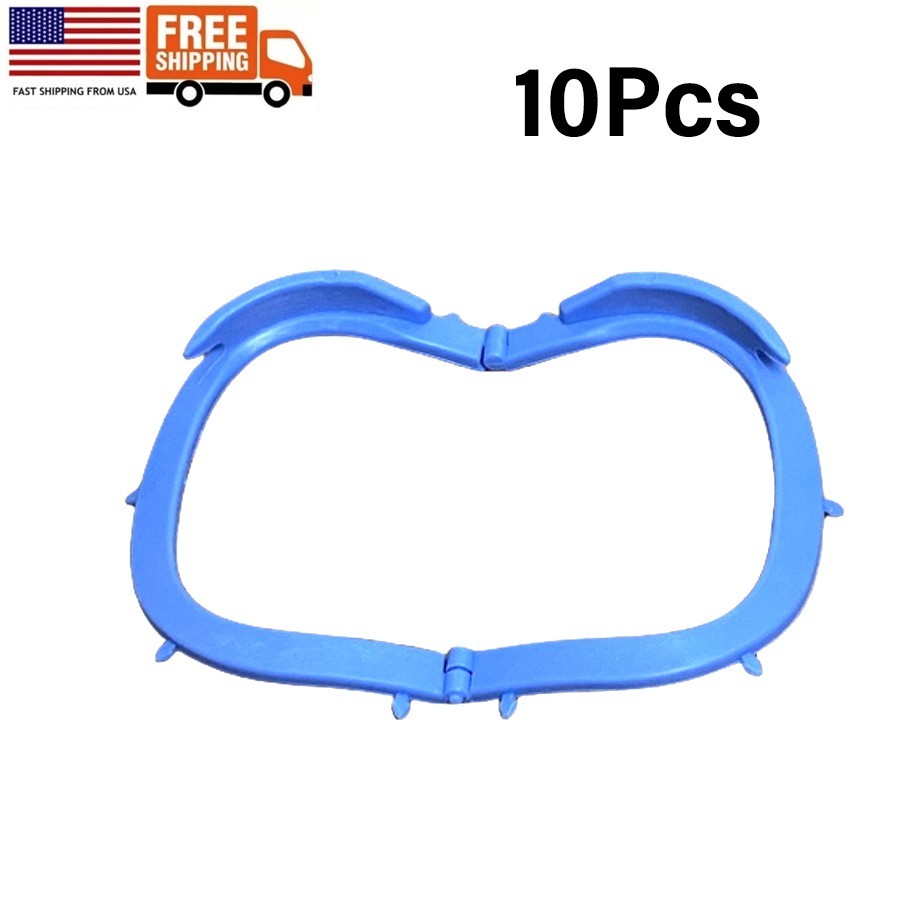10Pcs Dental Foldable Rubber Dam Frames Punch Sheets Holder Hager Film Bracket