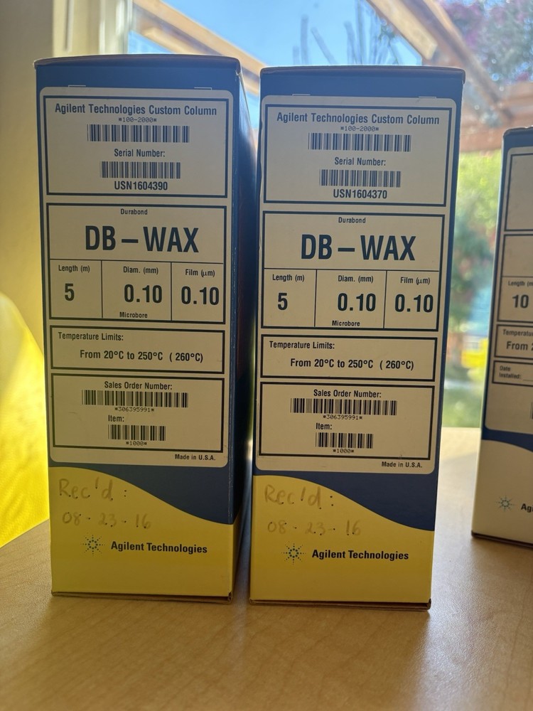 Agilent Technologies Custom Gas Chromatography (GC) Column, DB-WAX, 0.10, 5