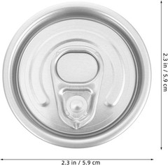 10pcs Aluminum Easy Open Can Lids Full Open Design for Beer Soda Beverages Wide