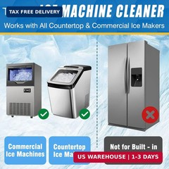 Ice Machine Cleaner Tablets, Countertop Ice Maker Cleaner, 36 Counts Descaler, N