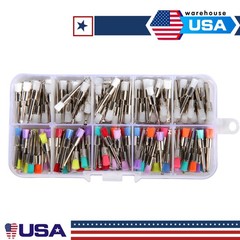 5PCS Dental Surgical Long Burs 557L 25mm Shank Tungsten High Speed Carbide Bur