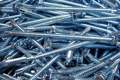 100 – 1/4″ X 5″ Hex Washer Head Self Drilling Screw Tek #3 Point Zinc IHW #14